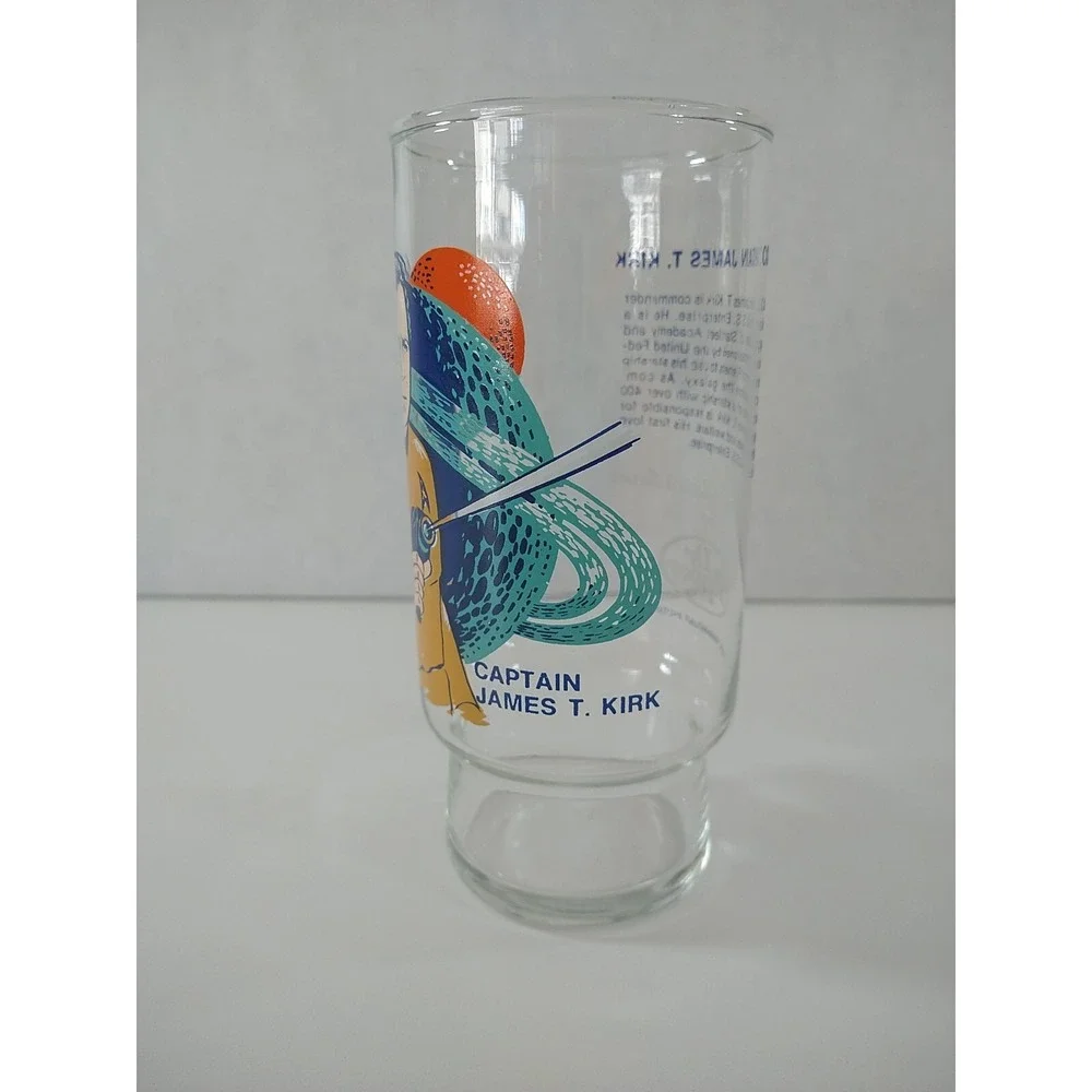 Vintage 1970s Star Trek Dr Pepper Glasses Set of 4 Kirk McCoy Enterprise Spock
